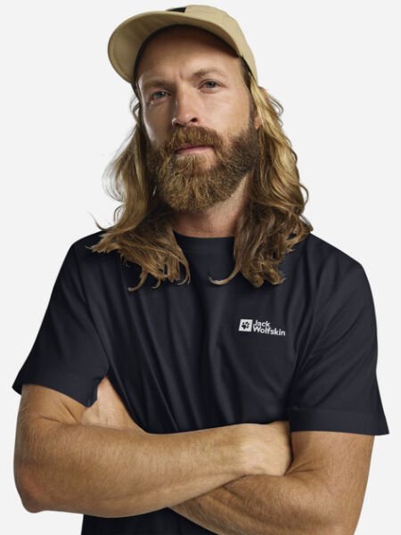 Jack Wolfskin Essantial T Erkek T-Shirt Lacivert - S