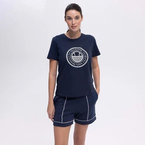 Ellesse Kadın T-shirt F-EF444 Lacivert - S