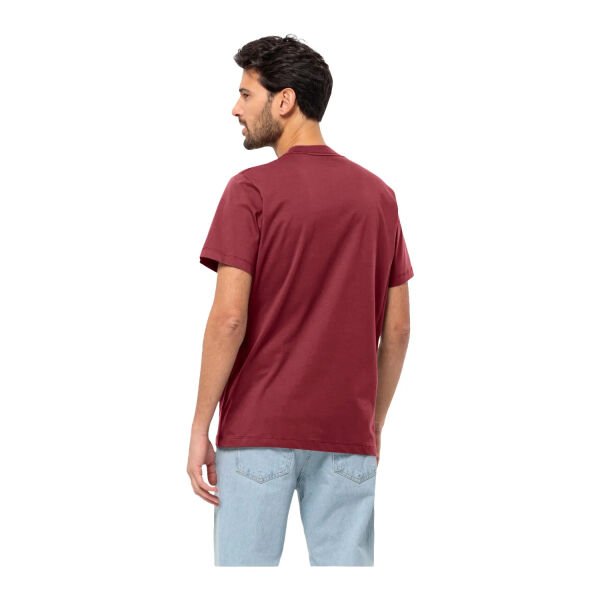 Jack Wolfskin Essantial T Erkek T-Shirt Bordo - L