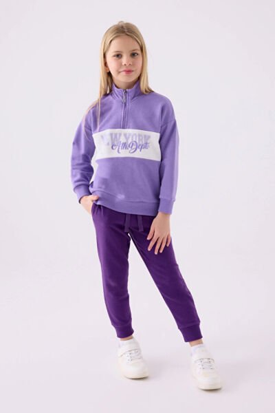 Rolypoly Kız Çocuk Eşofman Takım 6-7 - Lila