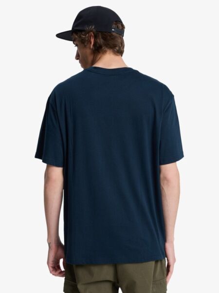 Quiksilver Salt Water Pocket Erkek Kısa Kollu Cepli Pamuklu Tişört Eqyzt08205 XL - Total Eclipse - Solid