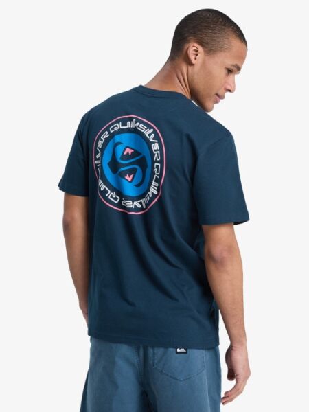 Quiksilver Ev Duality Erkek Kısa Kollu Pamuklu Tişört Eqyzt08011 XXL - Total Eclipse - Solid