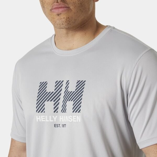 Helly Hansen Hh Tech Graphic Erkek T-Shirt Gri - XXL