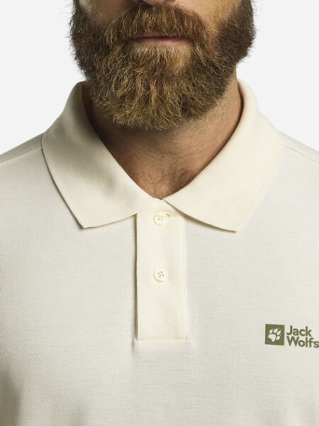 Jack Wolfskin Essantial Erkek Polo T-Shirt Beyaz - M