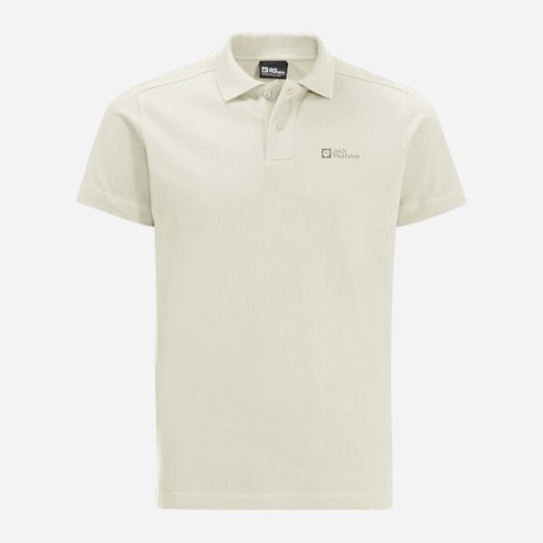 Jack Wolfskin Essantial Erkek Polo T-Shirt Beyaz - 2XL