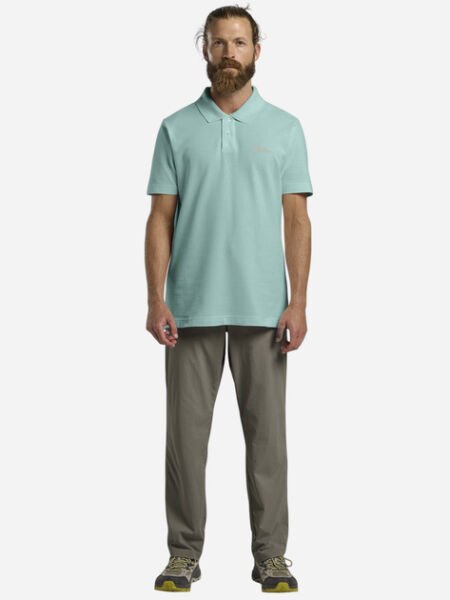 Jack Wolfskin Essantial Erkek Polo T-Shirt Turkuaz - S