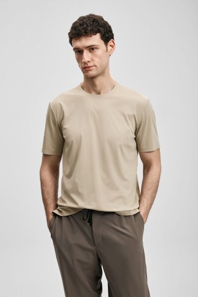 Lufian Erkek Nuvor T-Shirt 111020319 XXL - TOPRAK