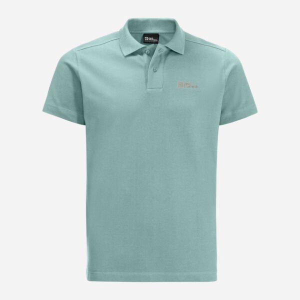 Jack Wolfskin Essantial Erkek Polo T-Shirt Turkuaz - M