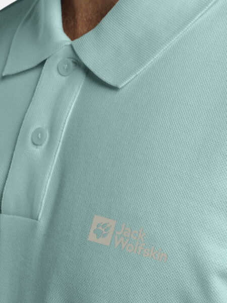 Jack Wolfskin Essantial Erkek Polo T-Shirt Turkuaz - XL