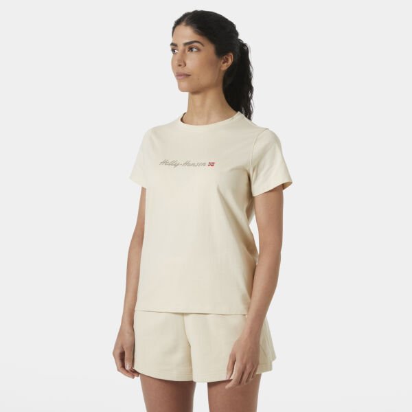 Helly Hansen W Core Graphic Kadın T-Shirt 2.0 Krem - XS