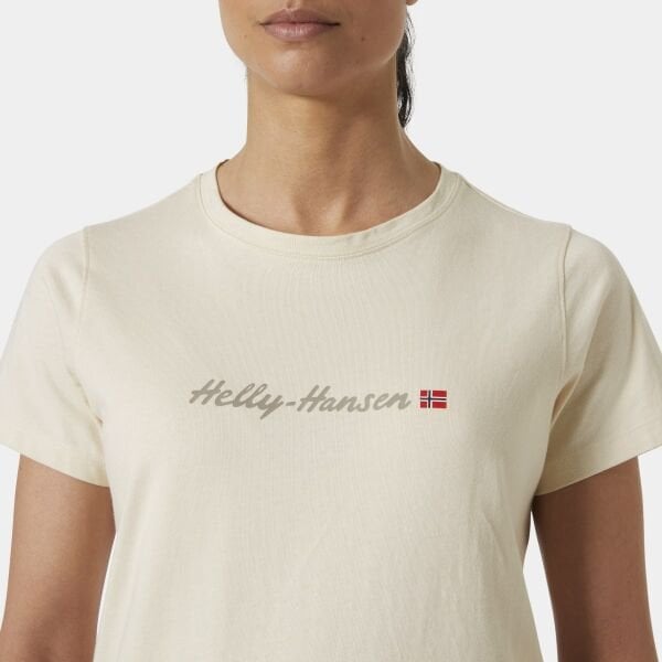 Helly Hansen W Core Graphic Kadın T-Shirt 2.0 Krem - XS