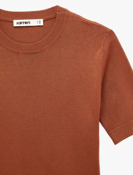 Koton Kahverengi Triko Kazak 6Sak90054Ht Kahverengi - XS