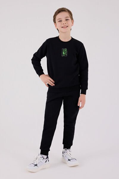 Rolypoly Erkek Çocuk Eşofman Takım 7-8 - Siyah
