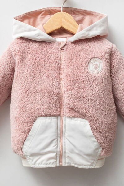 U.S.Polo Assn Kız Bebek Mont 6-9 - Pudra