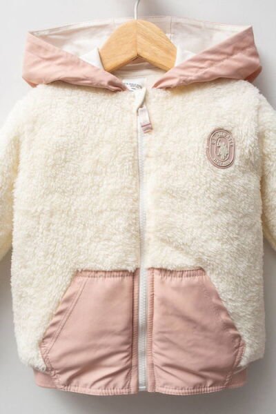 U.S.Polo Assn Kız Bebek Mont 6-9 - Pudra