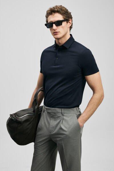 Lufıan Erkek Jaxon Polo 111040241 Lacivert - XXL