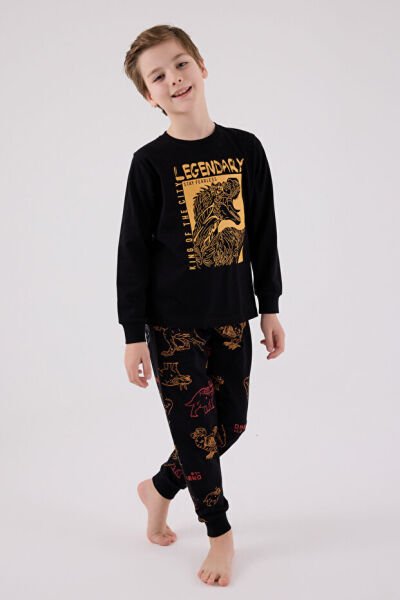 Rolypoly Erkek Çocuk İkili Takım 7-8 - Siyah