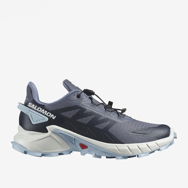 Salomon Supercross 4 Kadın Lacivert Koşu Ayakkabısı L47461700 39 1/3 - Grisaille/White/Cashmere Blue
