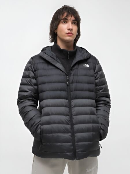 The North Face M Resolve Down Hoodie Erkek Mont Siyah - XXL
