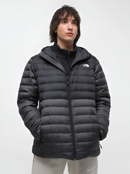 The North Face M Resolve Down Hoodie Erkek Mont Siyah - XXL