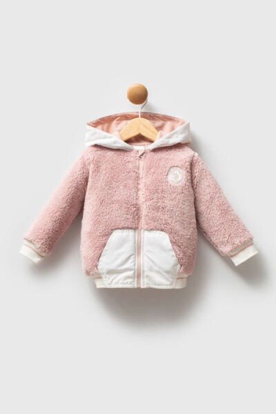 U.S.Polo Assn Kız Bebek Mont 6-9 - Pudra