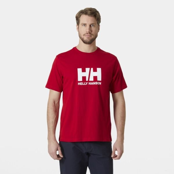 Helly Hansen Hh Logo Erkek T-Shirt 3.23 Kırmızı - XL