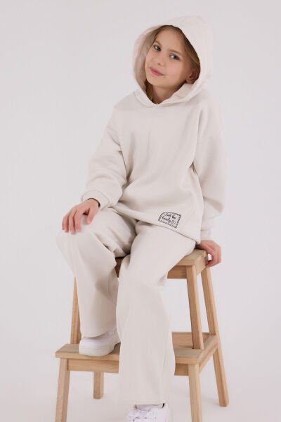 Rolypoly Kız Çocuk Eşofman Takım 7-8 - Taş