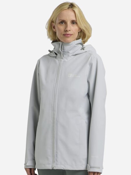 Jack Wolfskin Trailtime 2L Jkt Kadın Outdoor Ceket Gri - M
