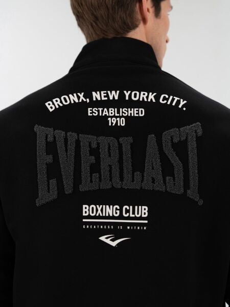 Everlast Bronx NYC Half Zip Regular Siyah Erkek Sweatshirt