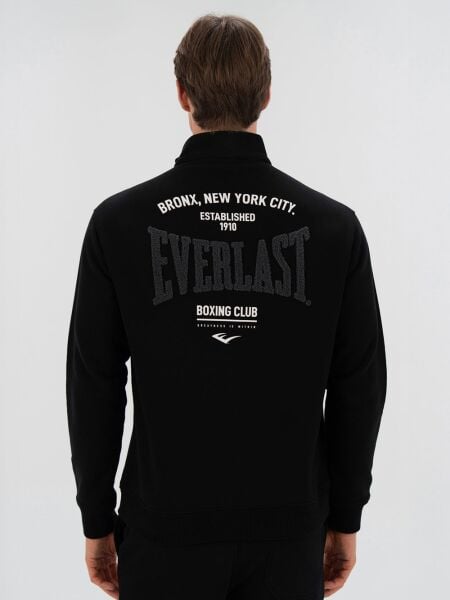 Everlast Bronx NYC Half Zip Regular Siyah Erkek Sweatshirt XL - Beyaz