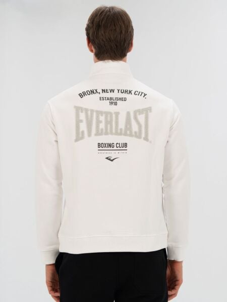 Everlast Bronx NYC Half Zip Regular Siyah Erkek Sweatshirt XL - Beyaz