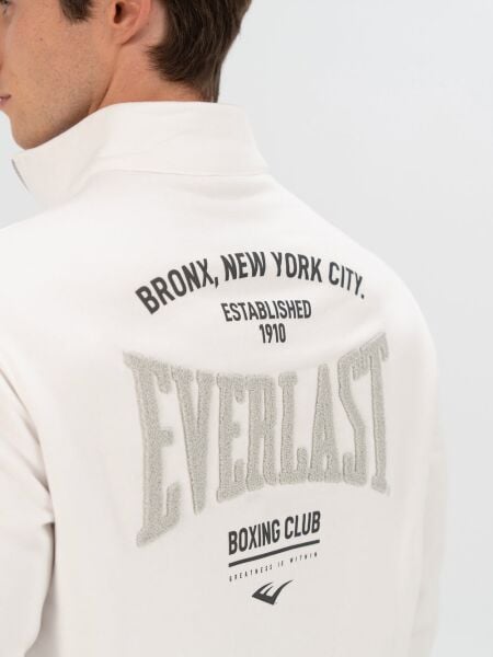 Everlast Bronx NYC Half Zip Regular Siyah Erkek Sweatshirt XL - Beyaz