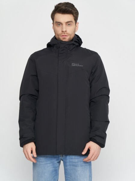 Jack Wolfskin ALTENBERG 3IN1 JKT M Erkek Mont Siyah - L