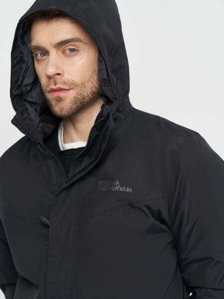 Jack Wolfskin ALTENBERG 3IN1 JKT M Erkek Mont Siyah - L