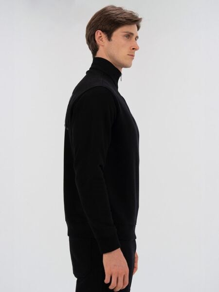 Everlast Bronx NYC Half Zip Regular Siyah Erkek Sweatshirt XL - Siyah