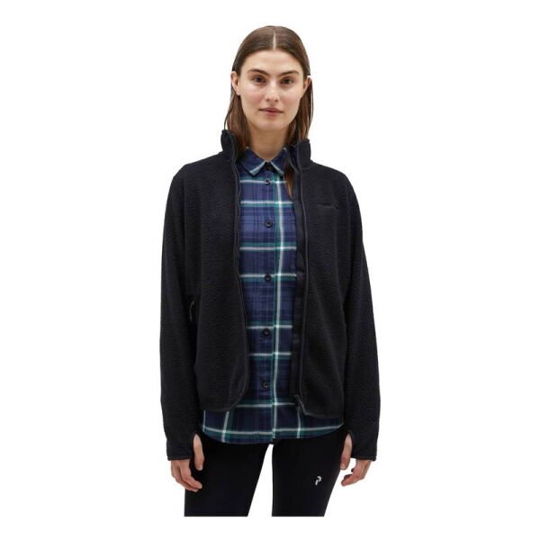 Peak Performance W Pile Zip Jacket Kadın Polar Siyah - M