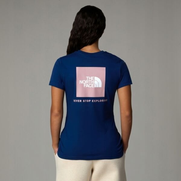 The North Face W Ss Box Nse Slim Tee Kadın T-Shirt Lacivert - XS