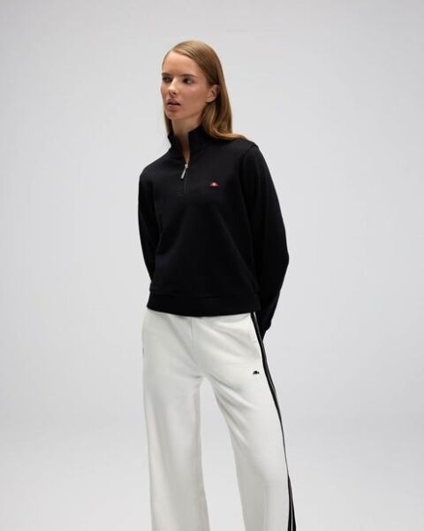 Ellesse Kadın Yarım Fermuarlı Sweat EF557 XS - Siyah