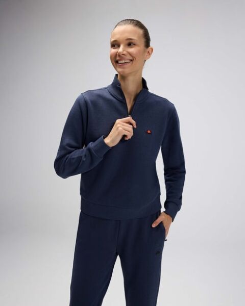 Ellesse Kadın Yarım Fermuarlı Sweat EF557 S - Lacivert