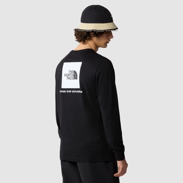The North Face M L/S Box Nse Tee Erkek Uzun Kollu T-Shirt Siyah - S