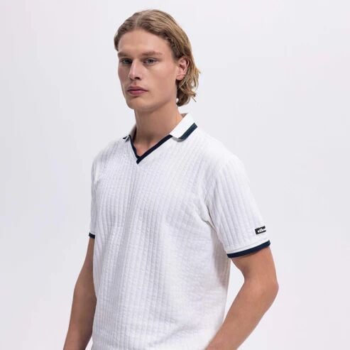 Ellesse Erkek Polo T-shirt M-EM491 Beyaz - XXL
