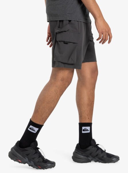 Quiksilver RUN ASHORE CARGO Erkek Şort Antrasit - L