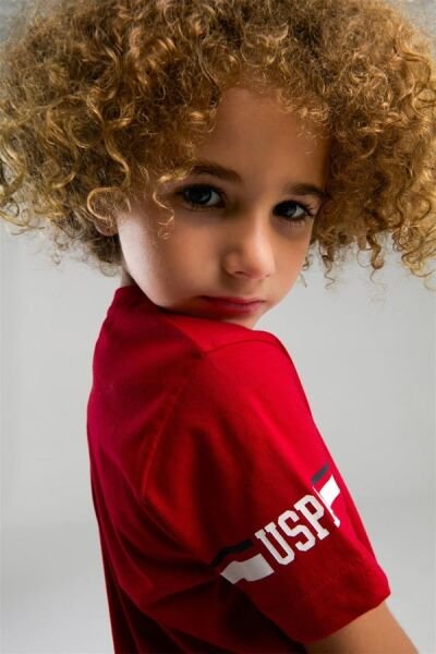 U.S. Polo Erkek Çocuk Bermuda Takım Süprem Örme Kumaş Kırmızı - 6-7