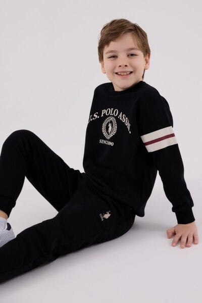 U.S. Polo Erkek Çocuk Eşofman Takımı 6-7 - Siyah