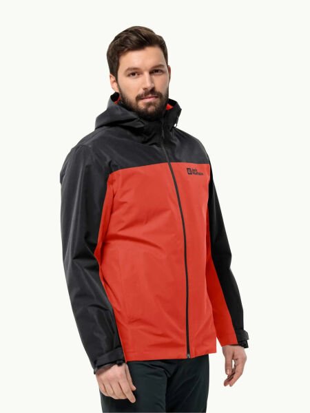 Jack Wolfskin TAUBENBERG 3IN1 JKT M Erkek Mont Kırmızı - M