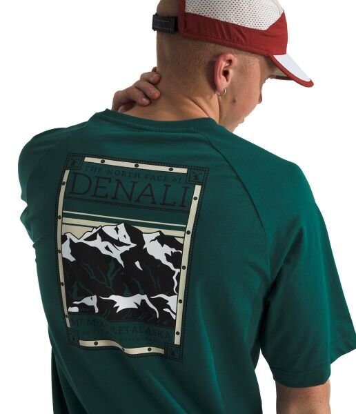 The North Face M Ss North Faces Tee Erkek T-Shirt Koyu Yeşil - XL