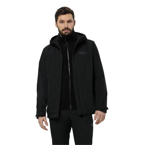 Jack Wolfskin Erkek Mont Taubenberg 3In1 Jkt M Siyah - L