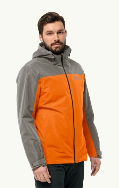 Jack Wolfskin Erkek Mont Taubenberg 3In1 Jkt M Turuncu - XL