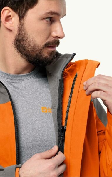 Jack Wolfskin Erkek Mont Taubenberg 3In1 Jkt M Turuncu - XL