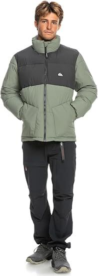 Quiksilver WILD MOUNTAIN Erkek Mont Yeşil - XXL